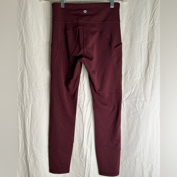 Lululemon maroon legging, size 6 - Picture 1 of 3